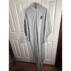 Savage‎ X Fenty Gray Zip Up Hoodie Onesie Jumpsuit Lounge Sleepwear Size Small